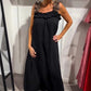 💖Hot Sale 50% OFF💖2025 Spring/Summer New Vacation Women's Casual Strap Splicing Leopard Pattern Pocket Cotton Hemp Dress