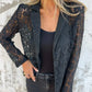 🔥 Hot Sale 52%OFF🔥All-Over Lace Mesh Blazer | Wrinkle-Resistant Mesh | No-Liner Breezy Design (Looks 3X More Expensive)