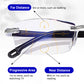 👁️【Digital Defender】Sapphire Gamer Glasses 👁️ | Anti-Fatigue Lens | 99% Blue Light Filter | Anti-Reflection Coating (Works With Prescription Lenses)