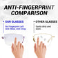 👁️【Digital Defender】Sapphire Gamer Glasses 👁️ | Anti-Fatigue Lens | 99% Blue Light Filter | Anti-Reflection Coating (Works With Prescription Lenses)