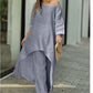 🍃【Office to Brunch】Women's Solid Color Linen Fashionable Casual Suit 🍃 | Wrinkle-Release Tech | Breathable Unlined Design | Anti-Static Fabric