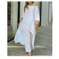 🍃【Office to Brunch】Women's Solid Color Linen Fashionable Casual Suit 🍃 | Wrinkle-Release Tech | Breathable Unlined Design | Anti-Static Fabric