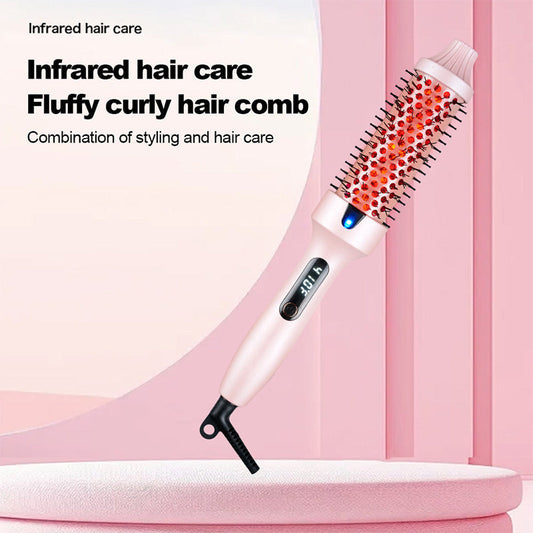 🎉Hot Sale 50% OFF🎉Home Electric Curling Iron & Hair Straightening Comb With LED Display, 300℉-420℉ for Different Hair Types, 120-240V Universal Voltage
