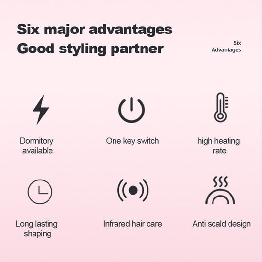🎉Saldi imperdibili - 50% di sconto🎉Ferro arricciacapelli elettrico per la casa & Pettine lisciante per capelli con display a LED, 300℉-420℉ per diversi tipi di capelli, tensione universale 120-240 V