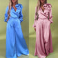 🌸NEW HOT SALE🌸Effortless Elegance! ✨ Women’s V-Neck Top & Wide-Leg Pants 2-Piece Set💃 – Chic & Comfortable!