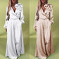 🌸NEW HOT SALE🌸Effortless Elegance! ✨ Women’s V-Neck Top & Wide-Leg Pants 2-Piece Set💃 – Chic & Comfortable!