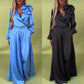 🌸NEW HOT SALE🌸Effortless Elegance! ✨ Women’s V-Neck Top & Wide-Leg Pants 2-Piece Set💃 – Chic & Comfortable!