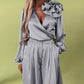 🌸NEW HOT SALE🌸Effortless Elegance! ✨ Women’s V-Neck Top & Wide-Leg Pants 2-Piece Set💃 – Chic & Comfortable!
