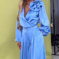 🌸NEW HOT SALE🌸Effortless Elegance! ✨ Women’s V-Neck Top & Wide-Leg Pants 2-Piece Set💃 – Chic & Comfortable!
