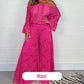 ⏰ Limited Time Offer – 50% Off! 🎉Women's two-piece set: lace top + wide-leg trousers