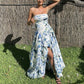 ✨New Arrival✨Floral Off-Shoulder Bubble Hem Maxi Dress | Light And Graceful