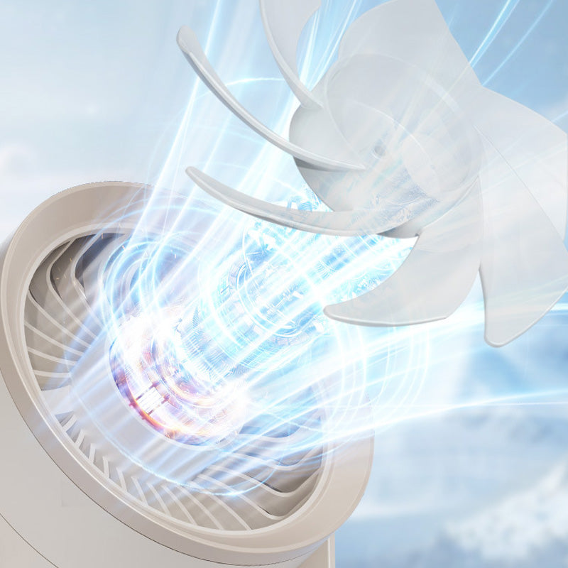 🌞Summer Hot Price Only Today🔥50K+ SOLD!🎁❄️Mini Portable Rechargeable Wall-Mounted Fan with LED Light – 360° Cooling, 100-Speed Control & USB-C Charging