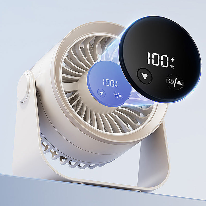 🌞Summer Hot Price Only Today🔥50K+ SOLD!🎁❄️Mini Portable Rechargeable Wall-Mounted Fan with LED Light – 360° Cooling, 100-Speed Control & USB-C Charging