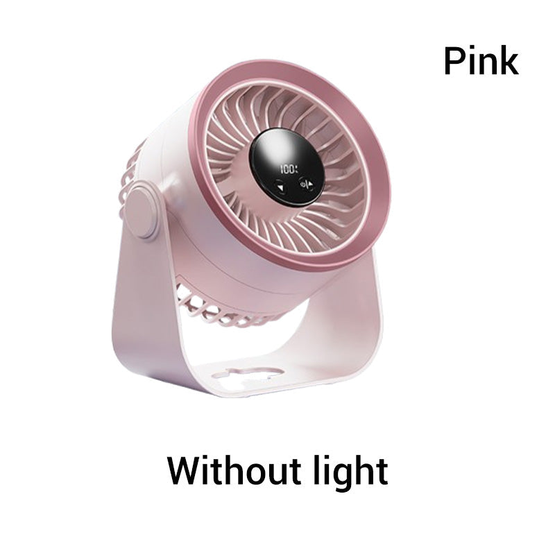🌞Summer Hot Price Only Today🔥50K+ SOLD!🎁❄️Mini Portable Rechargeable Wall-Mounted Fan with LED Light – 360° Cooling, 100-Speed Control & USB-C Charging