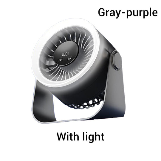 🌞Summer Hot Price Only Today🔥50K+ SOLD!🎁❄️Mini Portable Rechargeable Wall-Mounted Fan with LED Light – 360° Cooling, 100-Speed Control & USB-C Charging