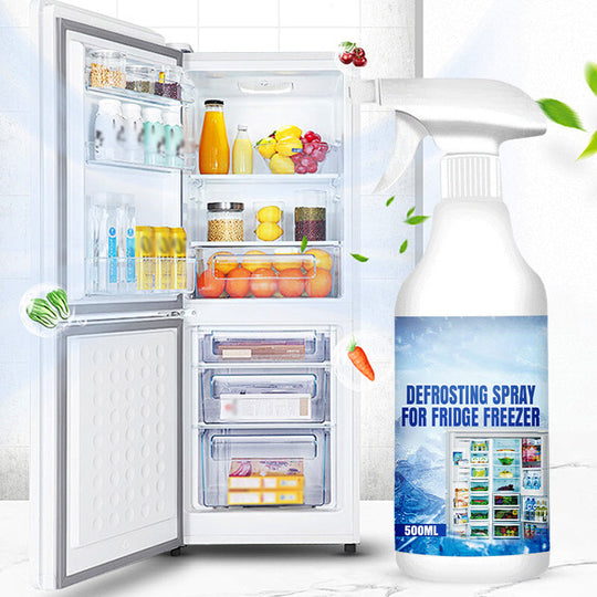⏳LAST DAY - Buy 2 Get 1 Free!!🧊Defrosting Spray for Fridge Freezer🎁 Includes Free Spatula