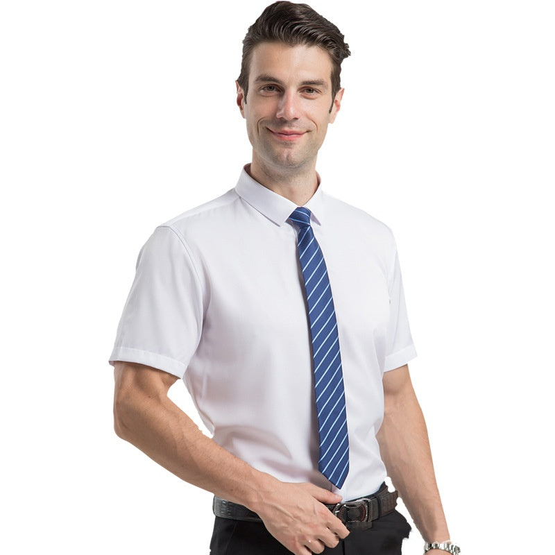 🥳2026 HOT SALE🥳💞50K+ SOLD!👦🕊️ 50% OFF! Men's Short Sleeve Dress Shirt – Dressed up, not stressed. Soft stretch, no iron needed. Looks great with chinos or dress pants. Perfect for birthdays, anniversaries or Sunday best. ✨👔