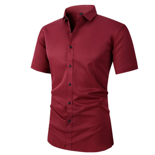 🥳2026 HOT SALE🥳💞50K+ SOLD!👦🕊️ 50% OFF! Men's Short Sleeve Dress Shirt – Dressed up, not stressed. Soft stretch, no iron needed. Looks great with chinos or dress pants. Perfect for birthdays, anniversaries or Sunday best. ✨👔