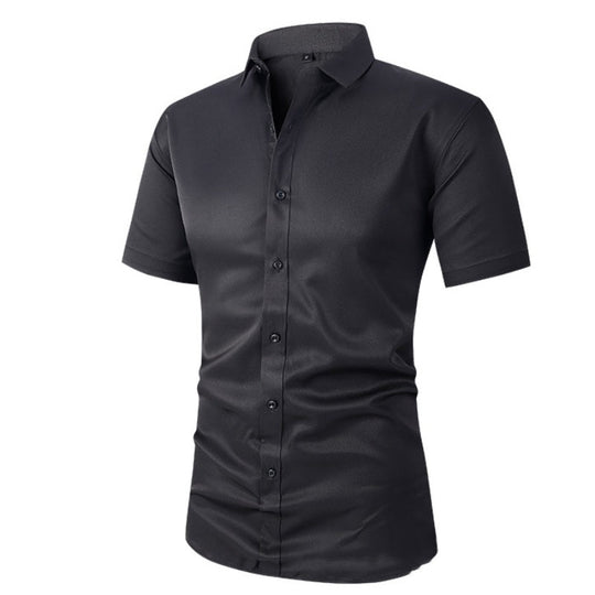 🥳2026 HOT SALE🥳💞50K+ SOLD!👦🕊️ 50% OFF! Men's Short Sleeve Dress Shirt – Dressed up, not stressed. Soft stretch, no iron needed. Looks great with chinos or dress pants. Perfect for birthdays, anniversaries or Sunday best. ✨👔