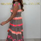 🔥Hot Sale 49% Off💕Women's Loose V-Neck Vintage Stripe Pattern Sleeveless Dress