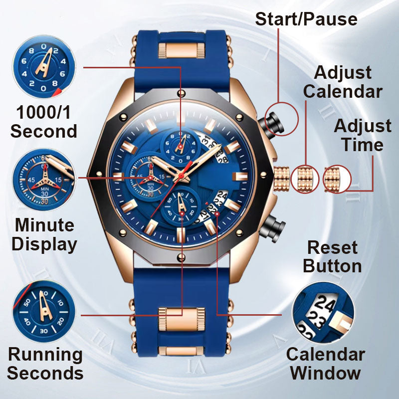 ✨New Arrival 50% Off✨Large Dial Calendar Quartz Business Watch