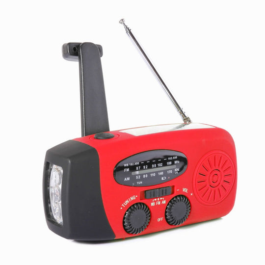 📻 60% OFF NOW! 🔋 Multifunctional Portable Solar Emergency Radio – Power Bank, Hand Crank & Weather Alert ⚡