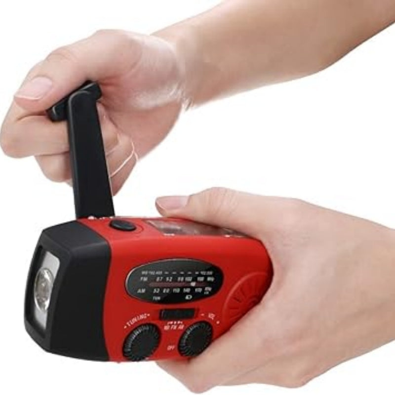 📻 60% OFF NOW! 🔋 Multifunctional Portable Solar Emergency Radio – Power Bank, Hand Crank & Weather Alert ⚡