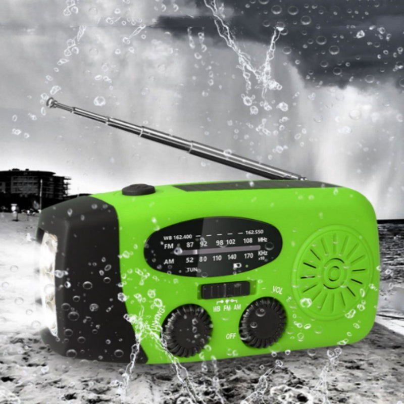 📻 60% OFF NOW! 🔋 Multifunctional Portable Solar Emergency Radio – Power Bank, Hand Crank & Weather Alert ⚡