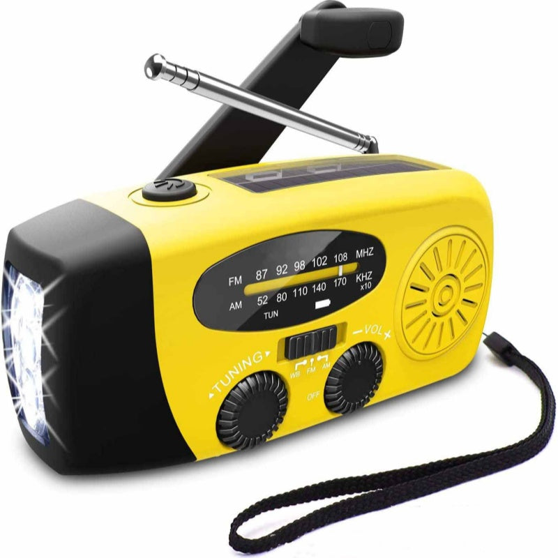 📻 60% OFF NOW! 🔋 Multifunctional Portable Solar Emergency Radio – Power Bank, Hand Crank & Weather Alert ⚡