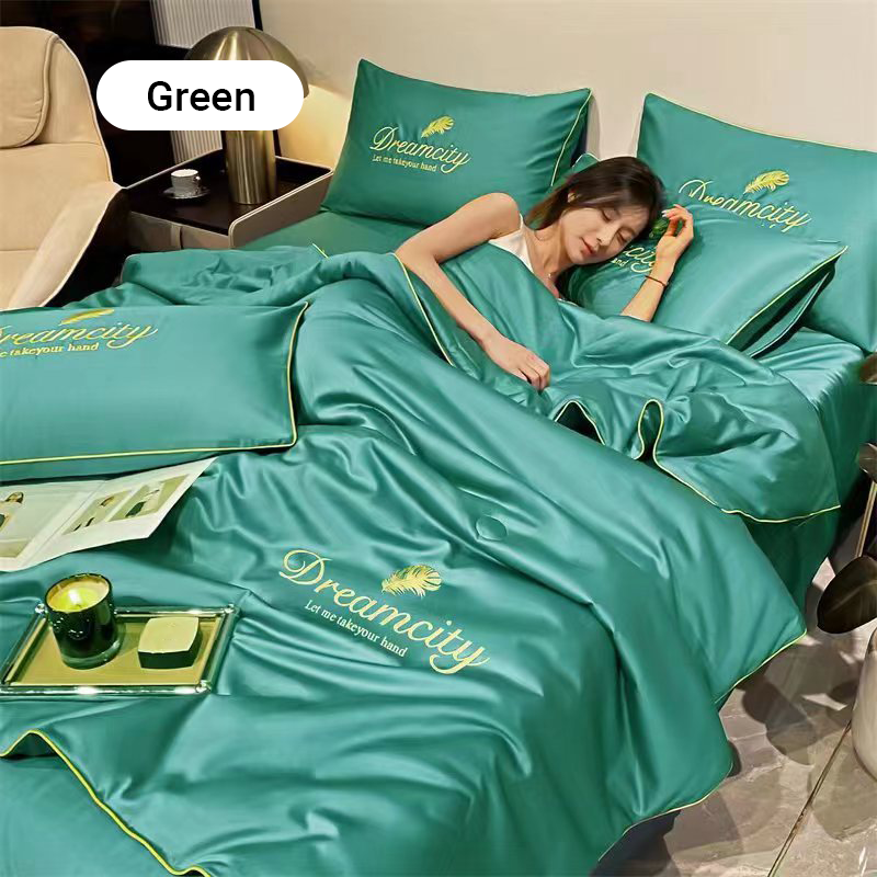 ✨Newly upgraded 2026👑Washable and cool four-piece bedding set🌸