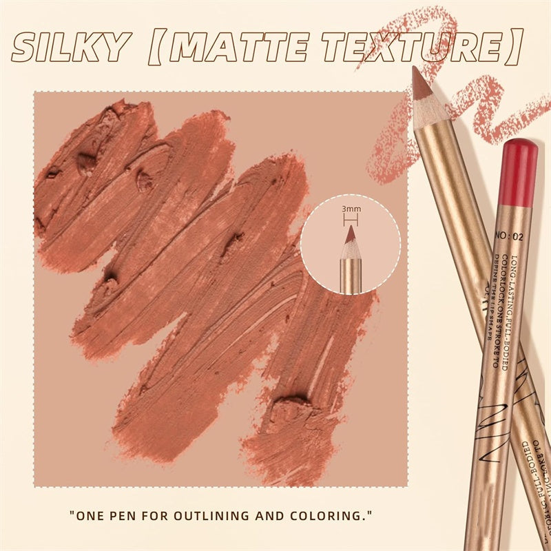 👄12-Color Smudge-Proof Lip Liner Pencil Set