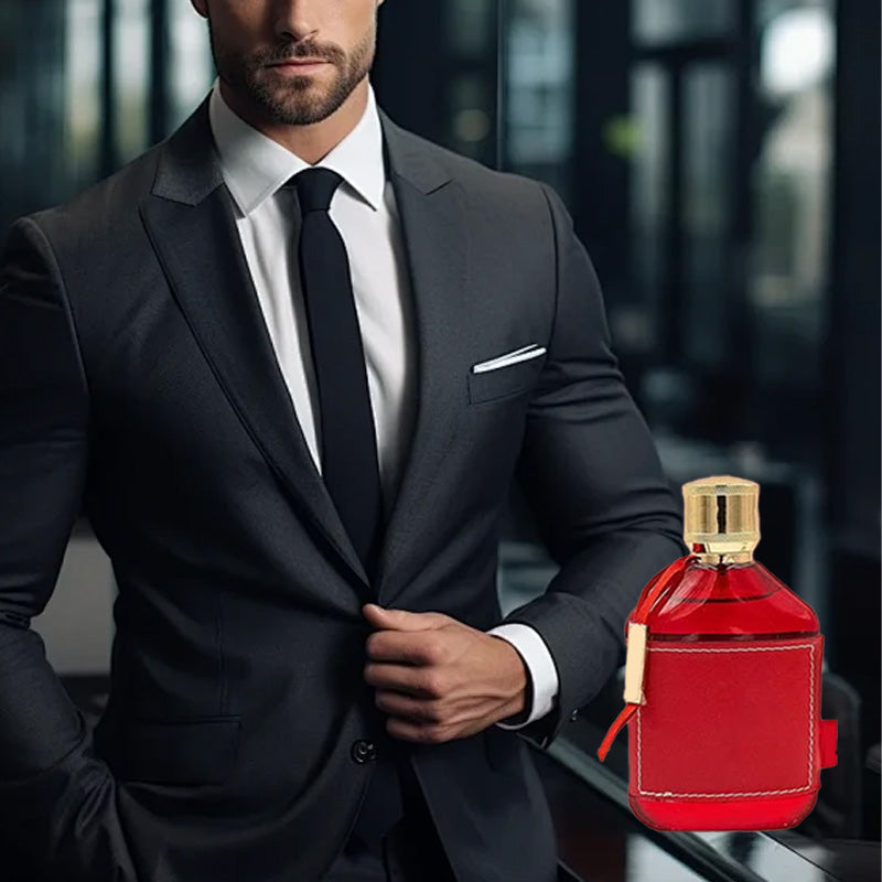 100ml långvarig parfym för män - Läder & Ebenholtsdoft&Feromonförstärkning