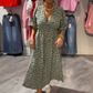 🎨Noutăți Reducere 50%💥Rochie imprimeată cu decolteu în V pentru femei – Brushstrokes of Summer🌺