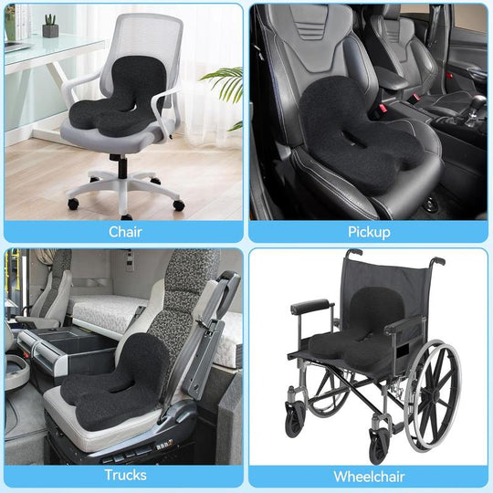 🔥Non-Slip Memory Foam Seat 💺For the most comfortable driving💕