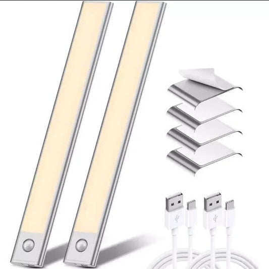 💡LED Cabinet Light with Motion Sensor - Wide-Angle PIR, Long Battery Life, Night Mode Auto-Off | Stick or Magnet Mount