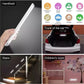 💡LED Cabinet Light with Motion Sensor - Wide-Angle PIR, Long Battery Life, Night Mode Auto-Off | Stick or Magnet Mount