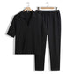 Seturi de pantaloni și pantaloni cu gât de 2 bucăți de bărbați și pantaloni cu mânecă scurtă