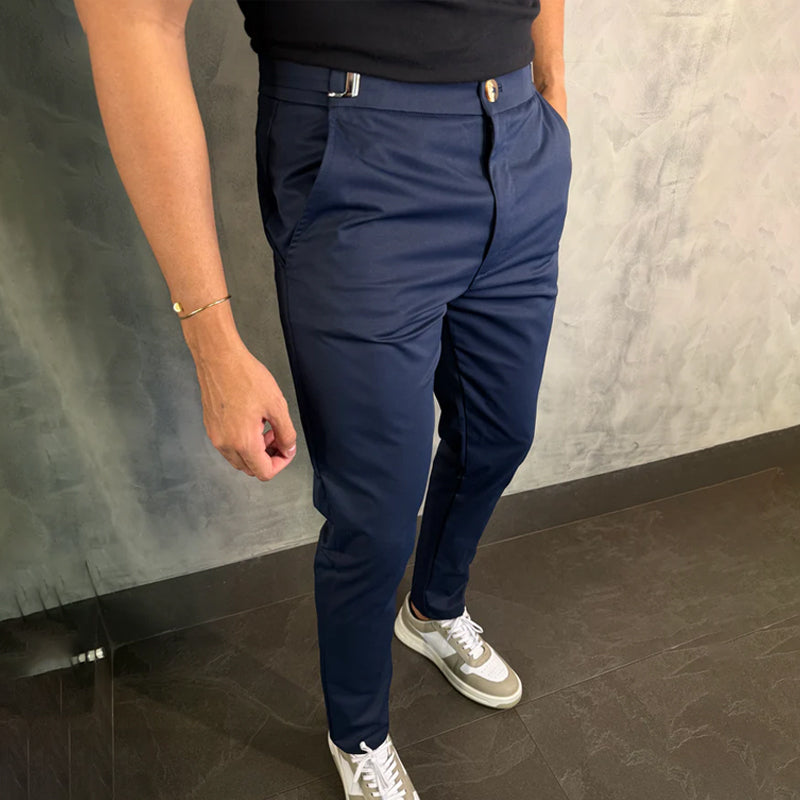🔥Saldi imperdibili - 65% di sconto🔥 Pantaloni elasticizzati slim fit da uomo💼Flessibilità a 4 vie, look affusolato, comfort per tutto il giorno