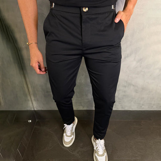 🔥Saldi imperdibili - 65% di sconto🔥 Pantaloni elasticizzati slim fit da uomo💼Flessibilità a 4 vie, look affusolato, comfort per tutto il giorno