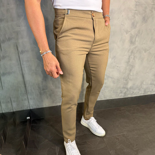 🔥Saldi imperdibili - 65% di sconto🔥 Pantaloni elasticizzati slim fit da uomo💼Flessibilità a 4 vie, look affusolato, comfort per tutto il giorno