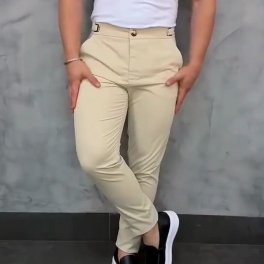 🔥Saldi imperdibili - 65% di sconto🔥 Pantaloni elasticizzati slim fit da uomo💼Flessibilità a 4 vie, look affusolato, comfort per tutto il giorno