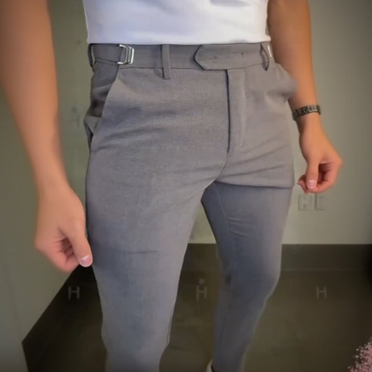 🔥Saldi imperdibili - 65% di sconto🔥 Pantaloni elasticizzati slim fit da uomo💼Flessibilità a 4 vie, look affusolato, comfort per tutto il giorno