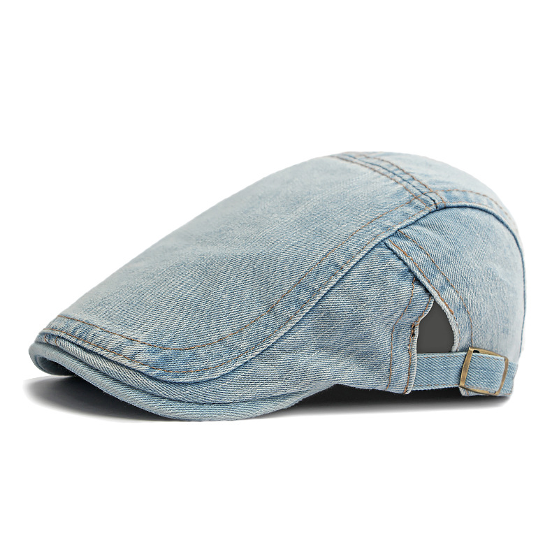 Unisex Denim Newsboy Cap – Vintage Style, Adjustable & Breathable – Perfect for Casual Outfits ✨