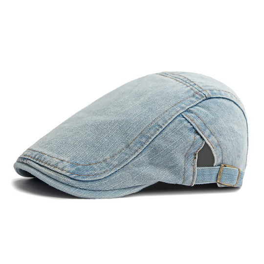 Unisex Denim Newsboy Cap – Vintage Style, Adjustable & Breathable – Perfect for Casual Outfits ✨