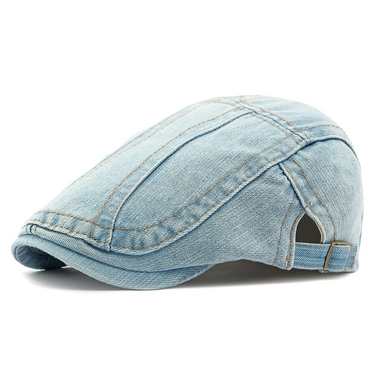 Unisex Denim Newsboy Cap – Vintage Style, Adjustable & Breathable – Perfect for Casual Outfits ✨