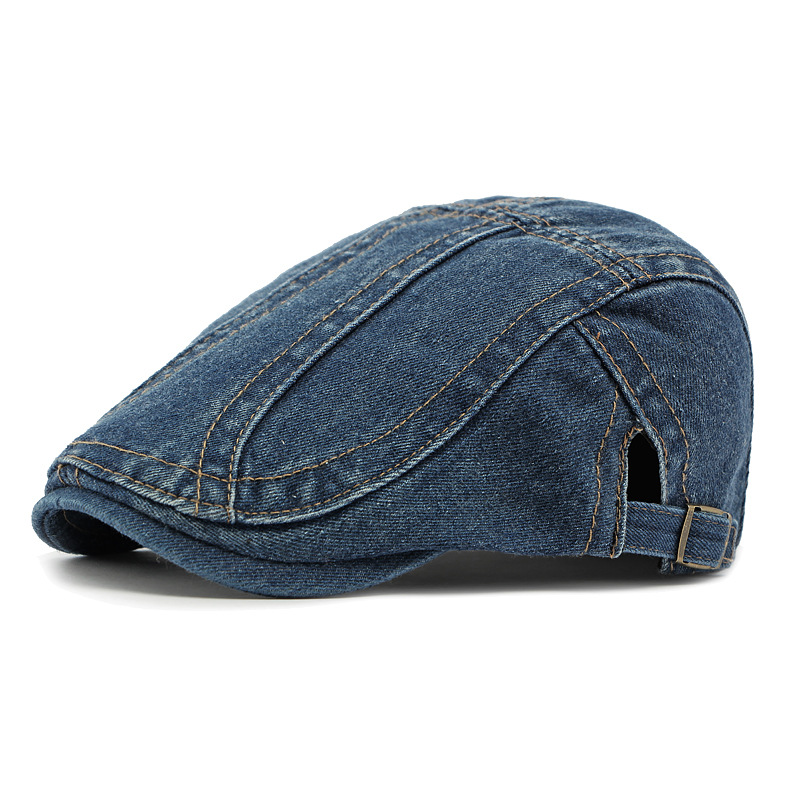 Unisex Denim Newsboy Cap – Vintage Style, Adjustable & Breathable – Perfect for Casual Outfits ✨