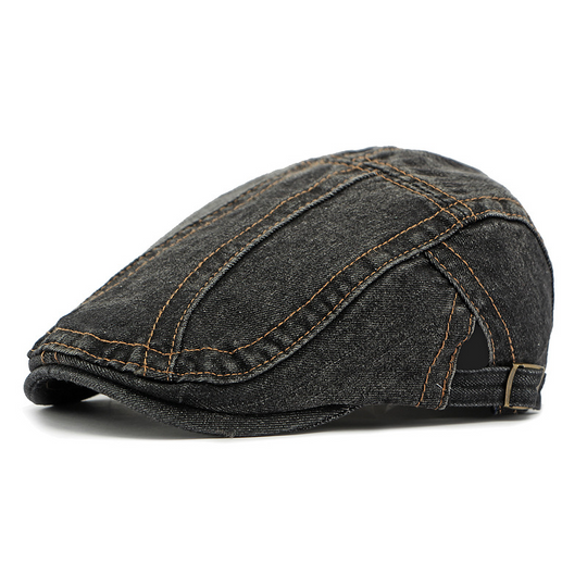 Unisex Denim Newsboy Cap – Vintage Style, Adjustable & Breathable – Perfect for Casual Outfits ✨