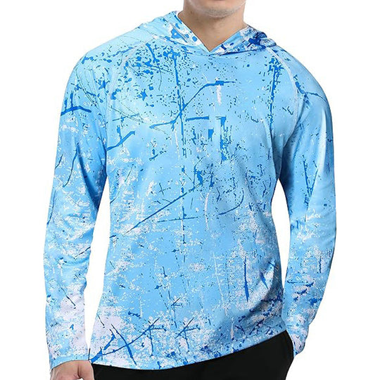 🌞Summer Hot Price Only Today🔥Men's Swim & Outdoor UPF 50+ Sun Shirt ，Lightweight SPF 50 UV Protection Hoodie
