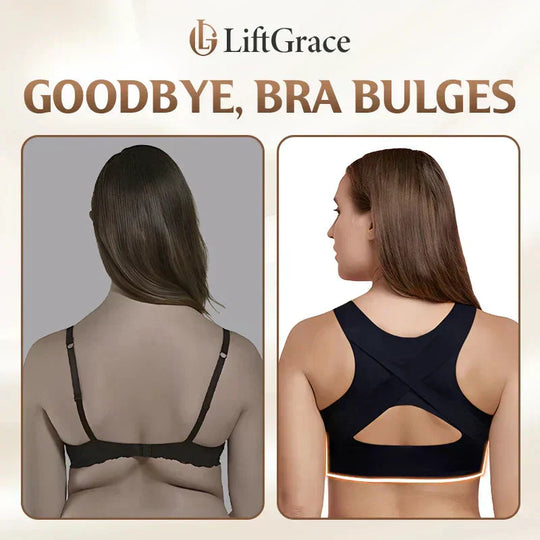 ⏰Front Closure Cross-Back Wireless Posture Bra