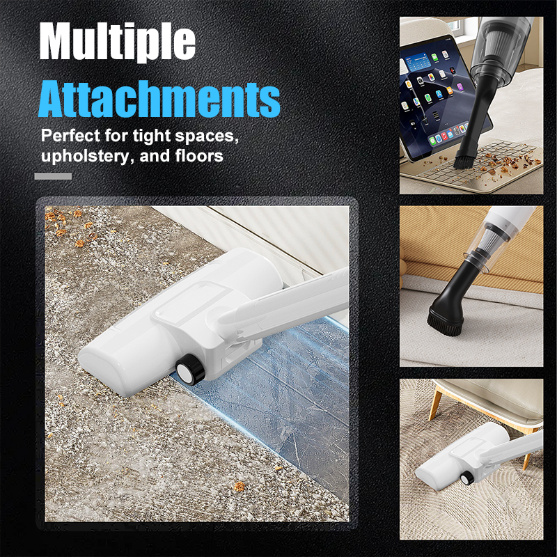 🎁 Paqijkera tozê ya bêkablo ya bihêz 2 di 1 de